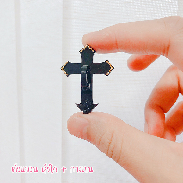 แม่พิมพ์ซิลิโคน H01 ตัวแขวน หัวใจ + กางเขน