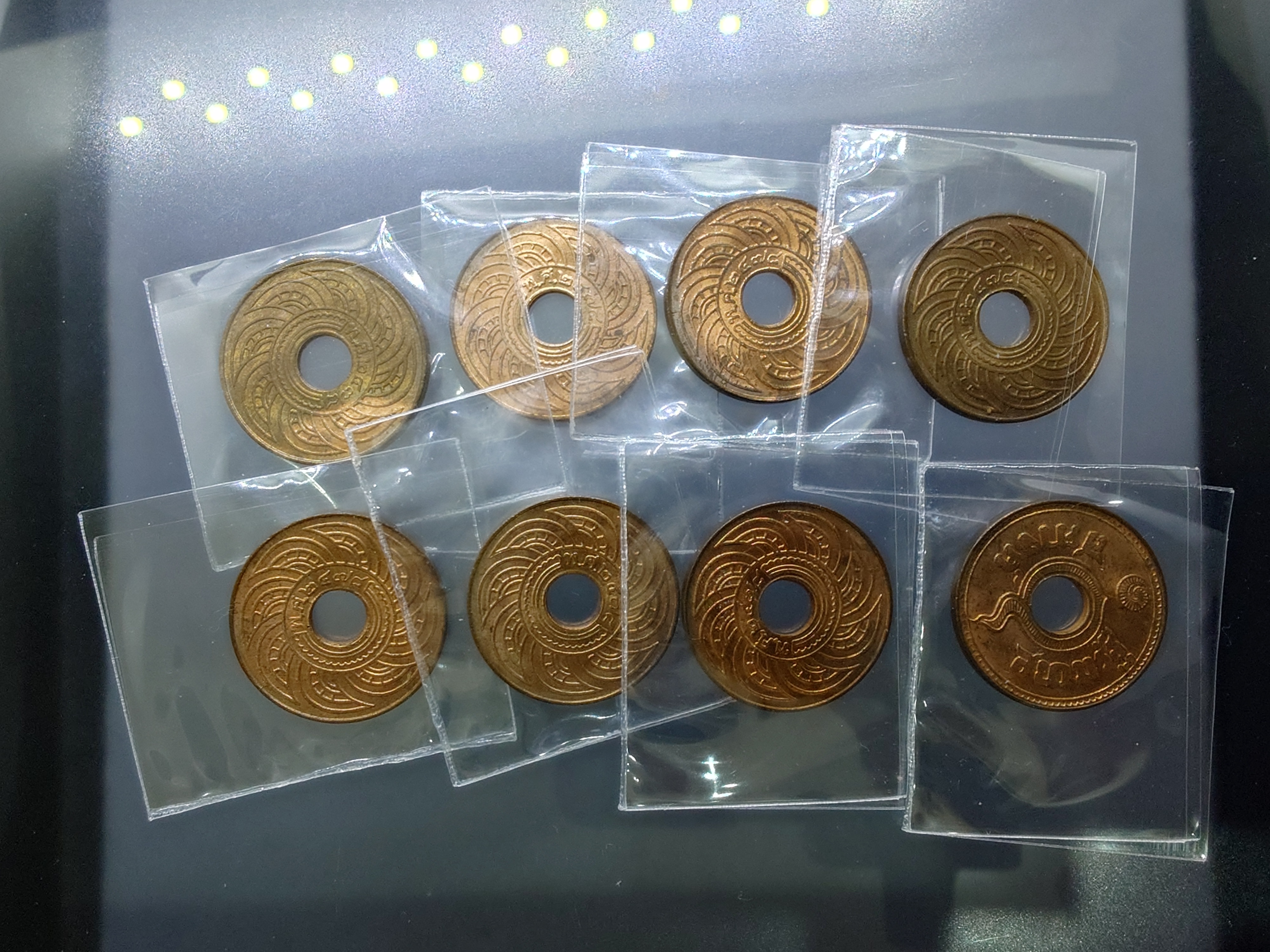 สตางค์รู เนื้อทองแดง 1 สตางค์ ปี พ.ศ.2478 ไม่ผ่านใช้ เก่าเก็บ