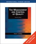 The Management Control of Quality, International Edition (with CD-ROM), ISBN 9780324382358