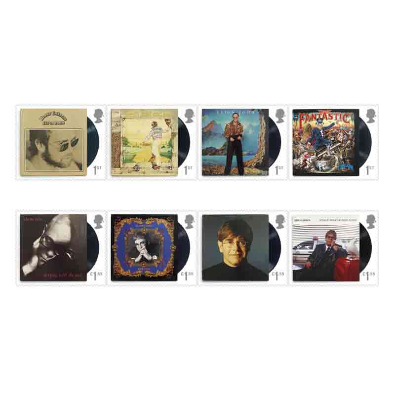UK Stamp, 2019 Elton John Eight Special Stamps