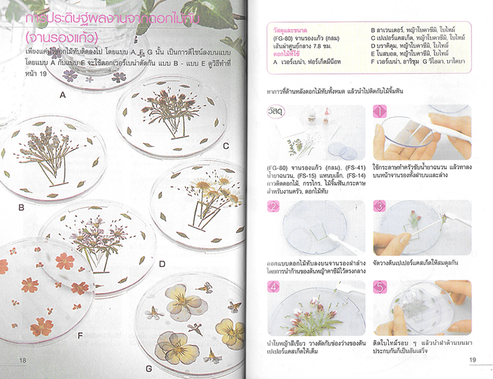 ศิลปะการประดิษฐ์ตกแต่งของใช้ด้วย ดอกไม้แห้ง