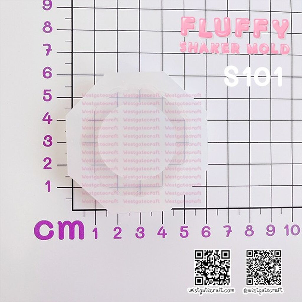 แม่พิมพ์เรซิ่น Fluffy Shaker S101 วงกลมปุย