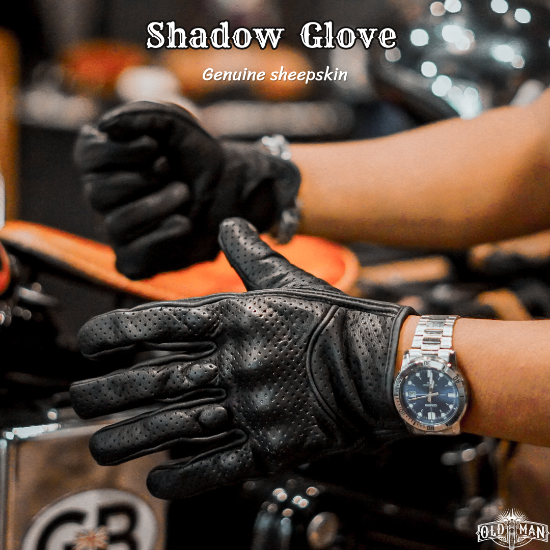  ถุงมือหนังแกะ Shadow เต็มนิ้ว(กรุณาสอบถามไซส์ก่อนสั่งซื้อ) 