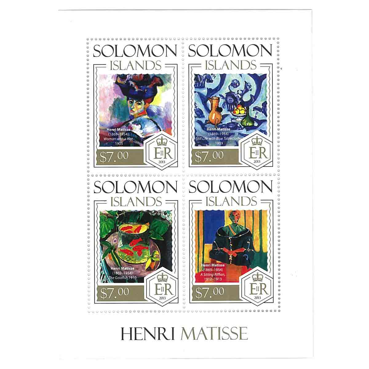Solomon Islands Stamp, 2013 Henri Matisse, Art, Painting