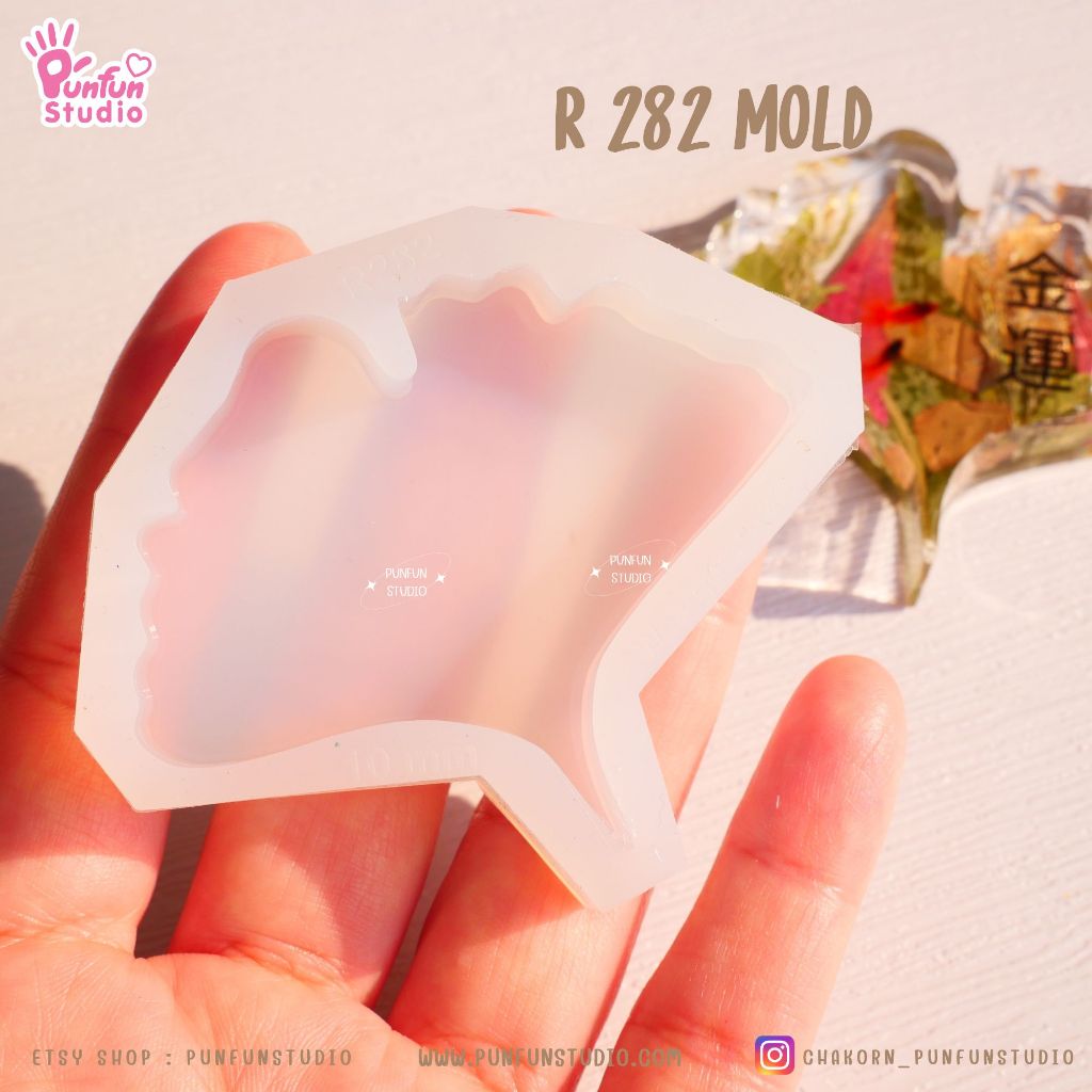 แม่พิมพ์เรซิ่น R 282 Ginkgo leaf Mold / แม่พิมพ์เรซิ่นใบแปะก๋วย