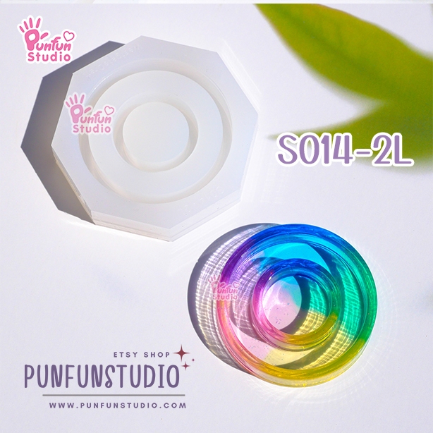 แม่พิมพ์ซิลิโคน SHAKE S014/2 วงกลม แบบกลวง