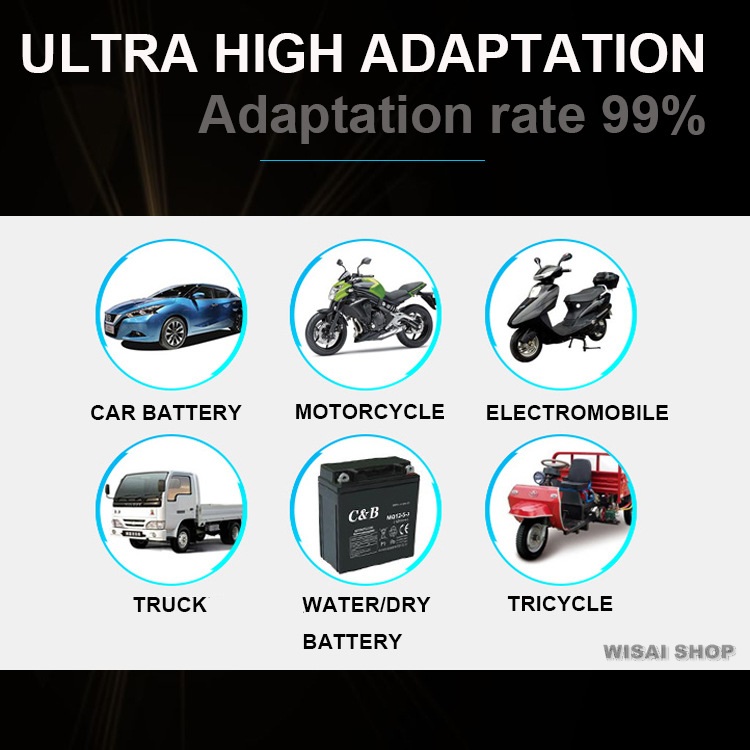 เครื่องชาร์จแบตเตอรี่อัจฉริยะ จ่ายกระแสแบบพัลส์ Intelligent Pulse Fast Charger 12VDC/24VDC 10A รุ่น BLM-CDQ-866