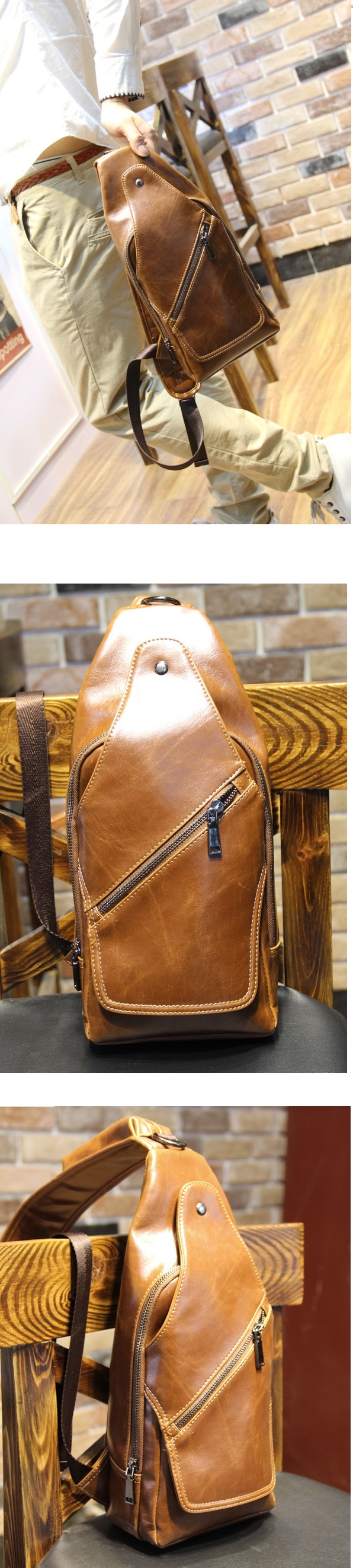 กระเป๋าคาดอกผู้ชาย รหัส B004