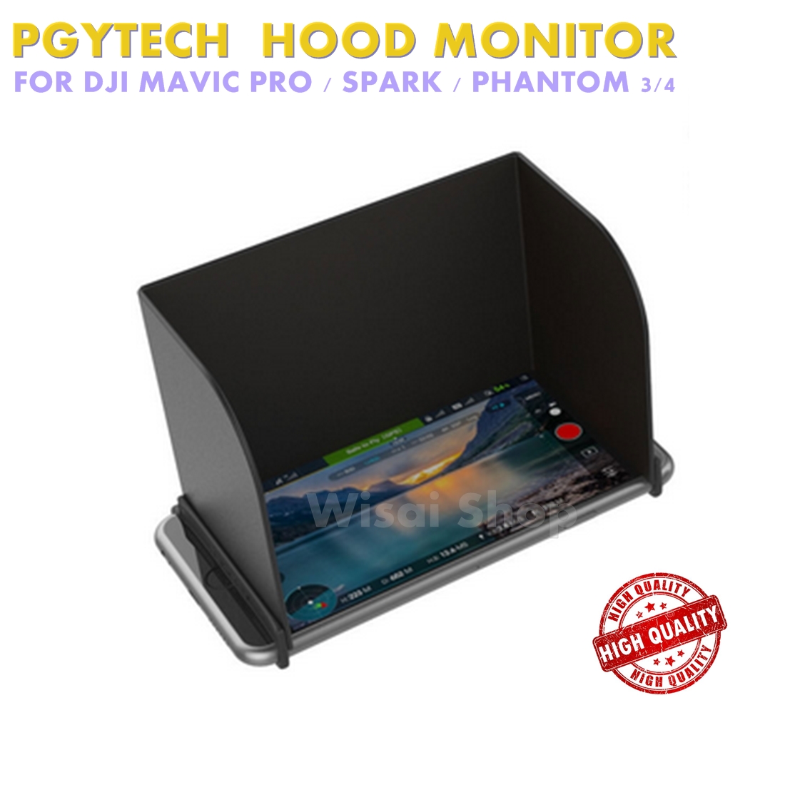 PGYTECH บังแดดมอนิเตอร์สำหรับ DJI Mavic Pro / DJI Spark / DJI Phantom 3&4 / DJI Osmo - L111