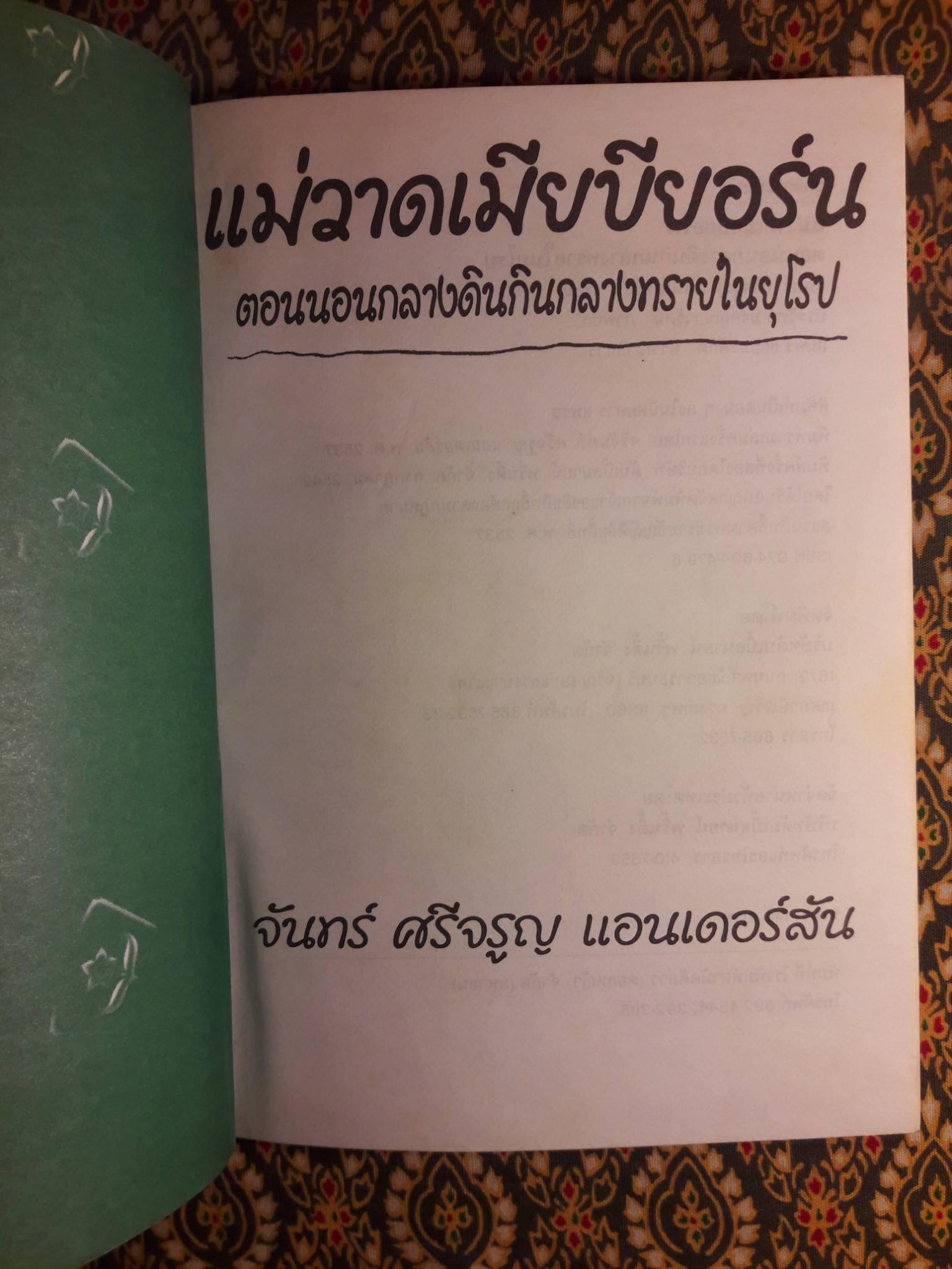 แม่วาดเมียบียอร์น ตอนนอนกลางดินกินกลางทรายยุโรป