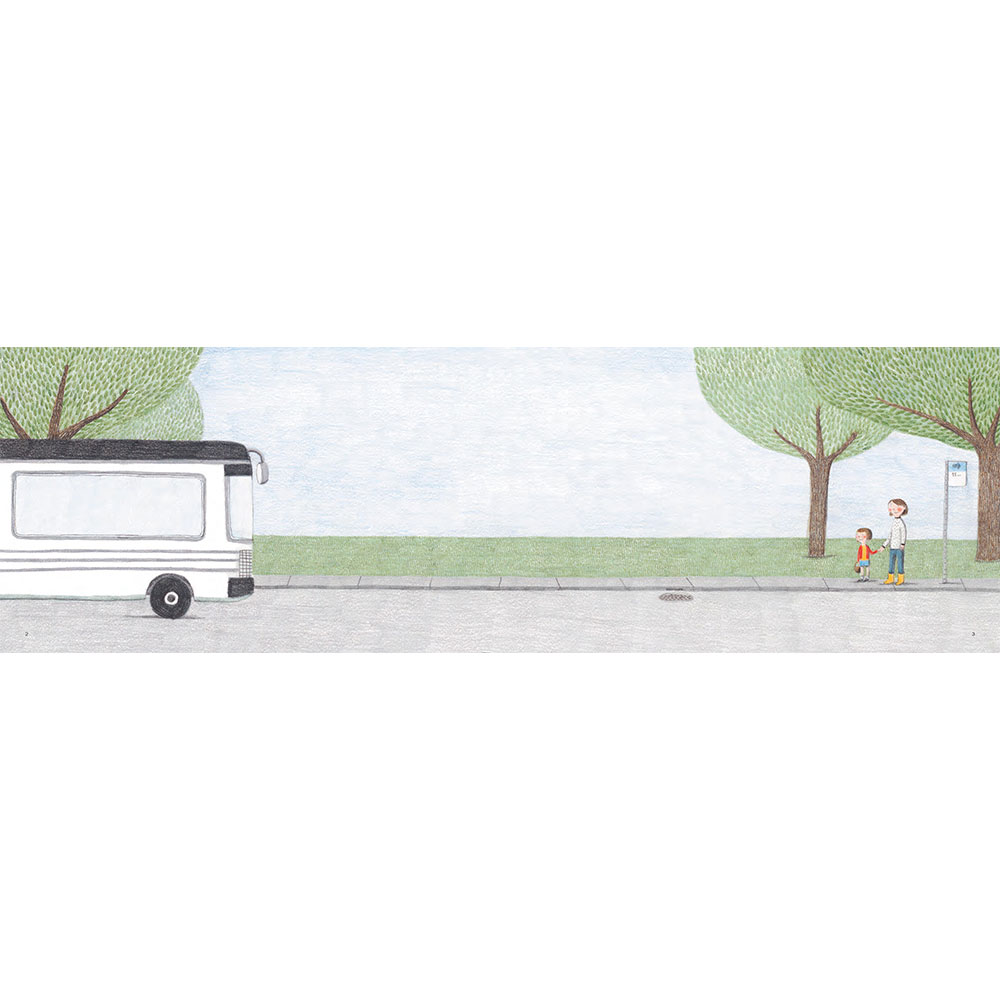 NANMEEBOOKS หนังสือ บนรถเมล์ (L'AUTOBUS) (ปกใหม่ 2025) ปกแข็ง นิทาน