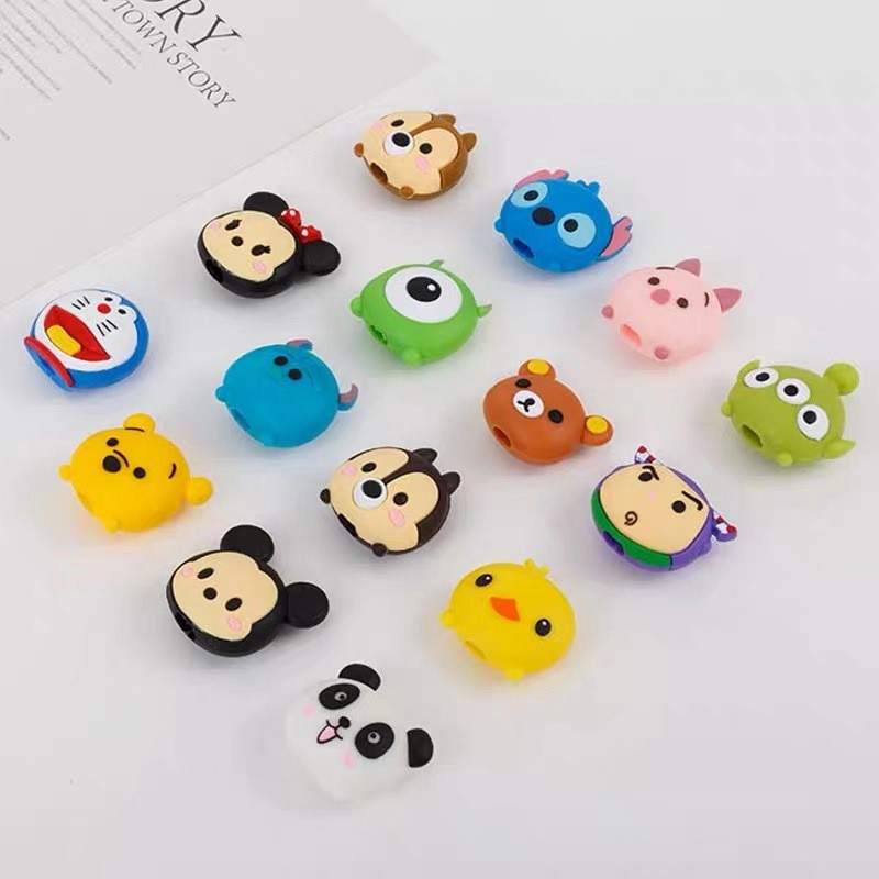 MUISUNGSHOP Cable bite ถนอมสายชาร์จ ที่ล๊อค ตัวล็อกกันสายชาร์จหัก เคเบิ้ลไบท์ สำหรับสายแบบกลม ขนาด 3 มม