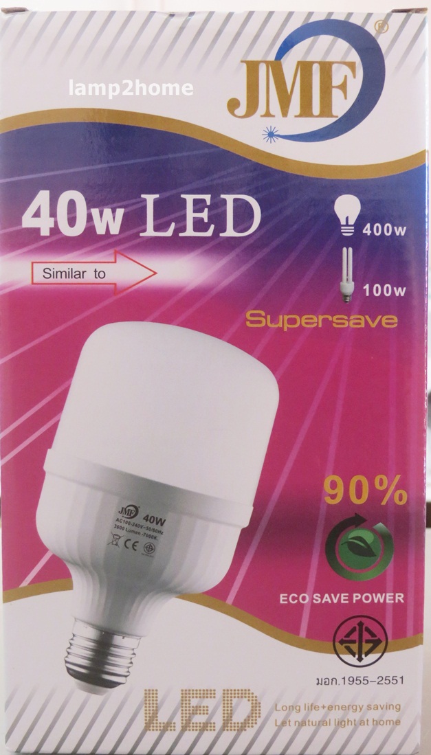 หลอด LED ทรงกระบอก (หลอดตลาดนัด)