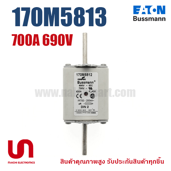 (Pre Order) Eaton Bussmann , 170M5813 , 700A 690V (โปรอติดต่อเพื่อรับราคาพิเศษ)