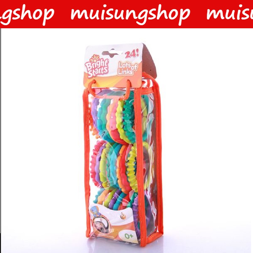 MUISUNGSHOP COD � ห่วงกัดร้อยแขวนของเล่น 6 ชิ้น mamas& papas