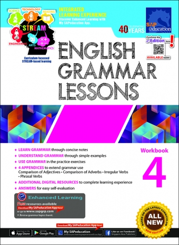 แบบฝึกหัดภาษาอังกฤษ Grammar ป.4 English Grammar Lessons Workbook 4
