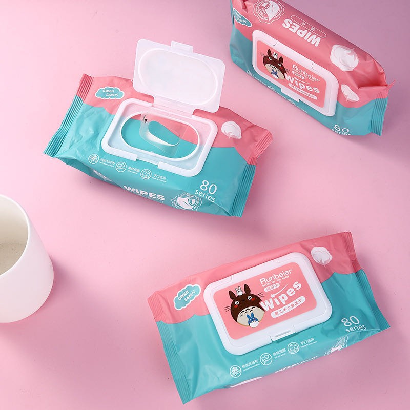 MUISUNGSHOP ทิชชู่เปียกเด็ก พร้อมส่ง ราคาถูก น้ำเต็มๆแผ่น Baby Wipes