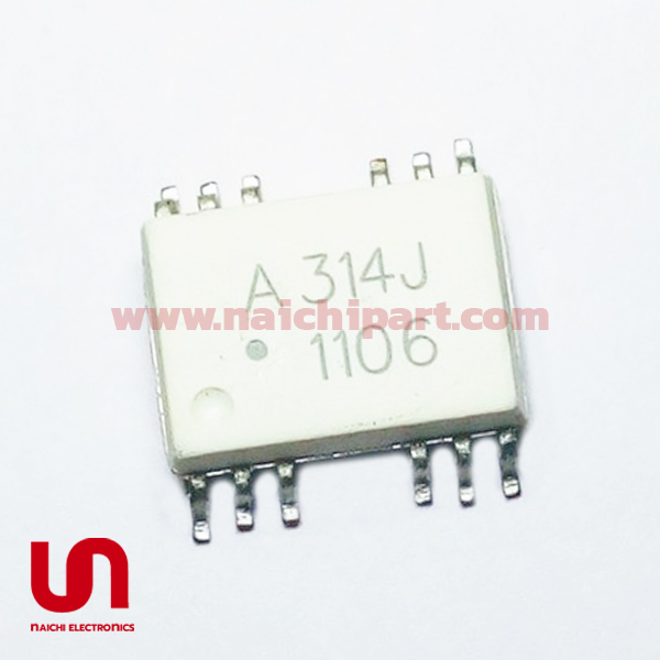 (Pre Order สั่งขั้นต่ำ 5 ตัว) HCPL-314J (A314J) , SOIC-16 , Avago Optocouplers 0.4A IGBT Gate Drive