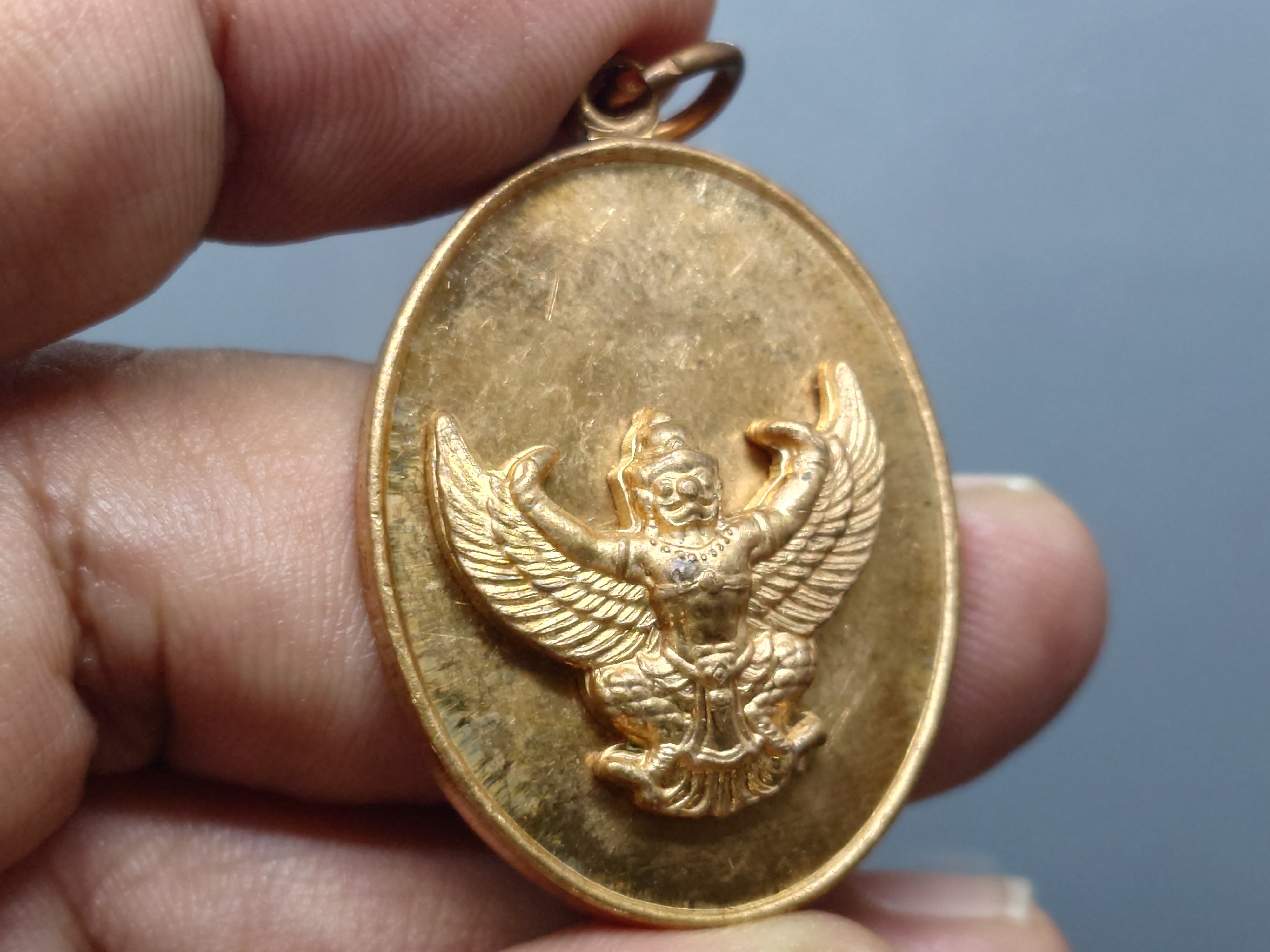 พญาครุฑ หัวใจเศรษฐี เนื้อทองแดง หลวงพ่อวราห์ วัดโพธิทอง บางมด ปี 2552