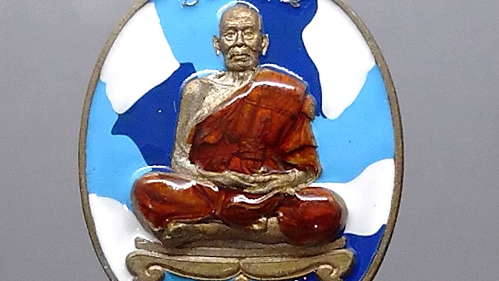 เหรียญรวยชนะจน 2 เนื้อชนวน เต็มองค์ ลงยาพรางฟ้า ลงยาจีวร หลวงพ่อพัฒน์ วัดห้วยด้วน โคท ๕๐๙