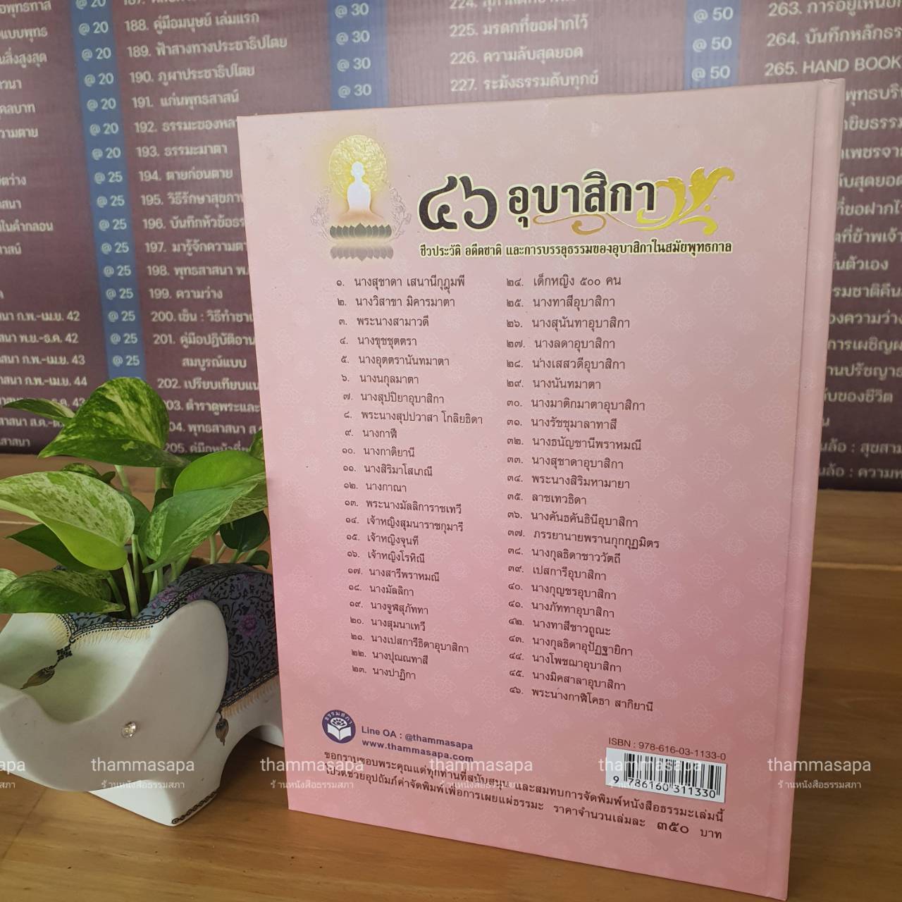 หนังสือ ๔๖ อุบาสิกา ชีวประวัติ อดีตชาติ และการบรรลุธรรม ของอุบาสิกาในสมัยพุทธกาล ปกใหม่ 2567