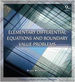 Elementary Differential Equations and Boundary Value Problems