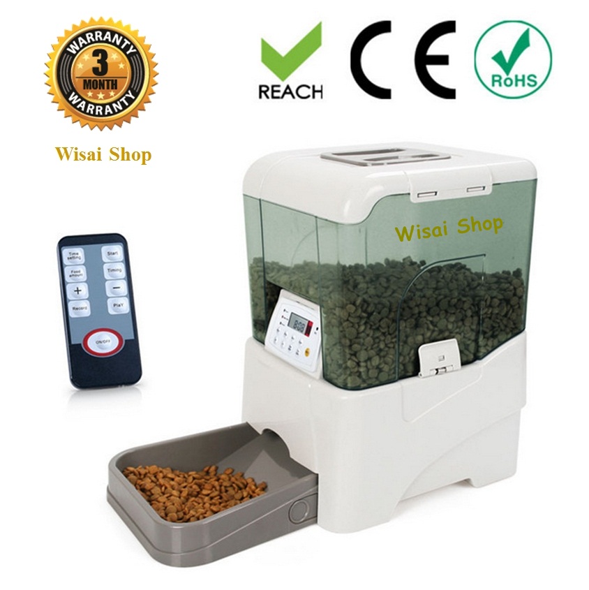เครื่องให้อาหารสัตว์ สุนัข แมว อัตโนมัติ Automatic Pet Feeder รุ่น PF-21B