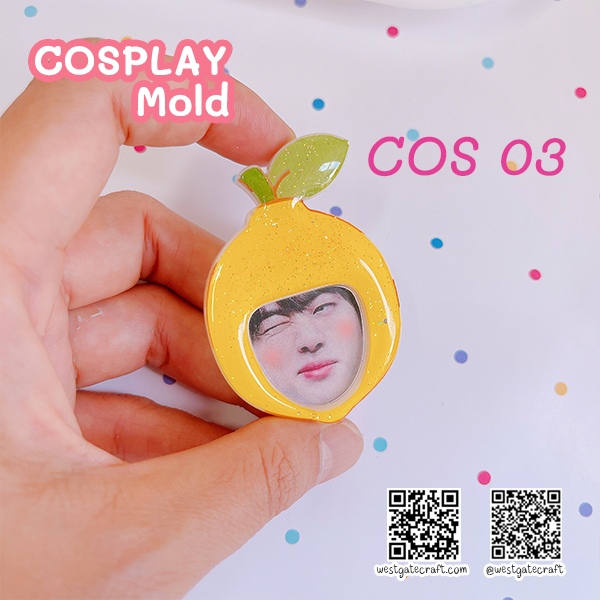 แม่พิมพ์เรซิ่น COSPALY COS 01-04 Set ( ได้ 4 แบบ แถมฟรี แม่พิมพ์ฝาปิด CSM 2 อัน )