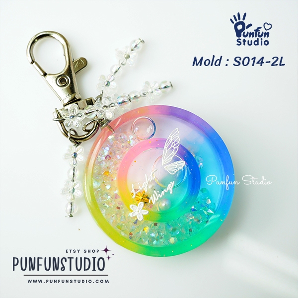 แม่พิมพ์ซิลิโคน SHAKE S014/2 วงกลม แบบกลวง