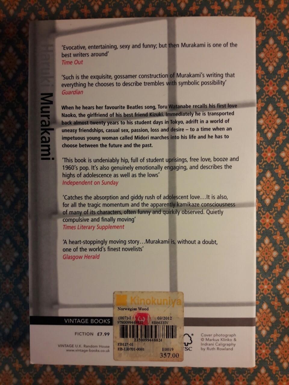 Norwegian Wood ด้วยรัก ความตาย และหัวใจสลาย ฉบับภาษาอังกฤษ