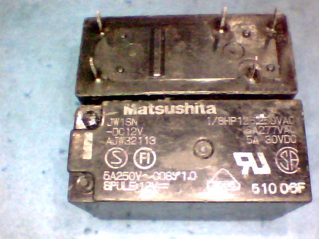 รีเลย์รุ่นJW1SN-DC12V,RELAY JW1SNDC12Vยี่ห้อMATSUSHITA/PANASONIC/NAIS รีเลย์5ขา1CONTRACTราคาตัวละ