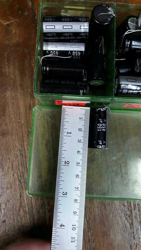 C150UF450VDC105cขาลวดเส้นผ่านศูนย์กลางอ้วน18MMสูง35MM(18x35mm)
