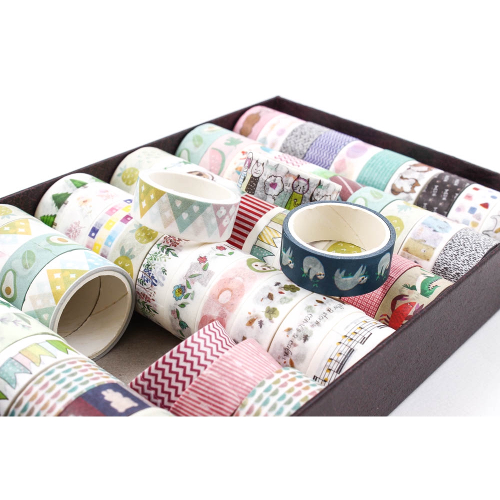 MUISUNGSHOP (10 ชิ้น) วาชิเทปลายการ์ตูน สำหรับตกแต่ง เทปตกแต่ง เทปวาชิ เทปการ์ตูน เทปน่ารัก สติ๊กเกอร์ตกแต่ง