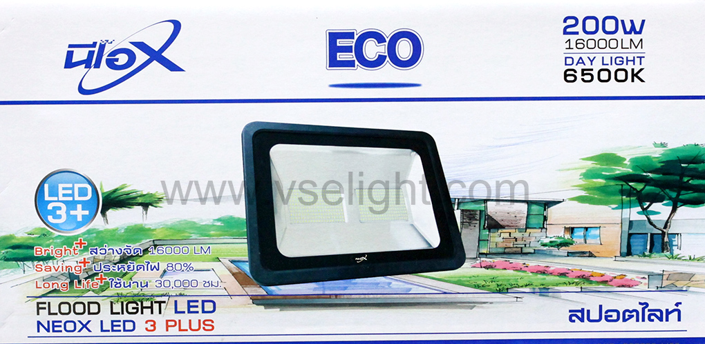 โคม Spot Light LED 200W NEOX รุ่น ECO
