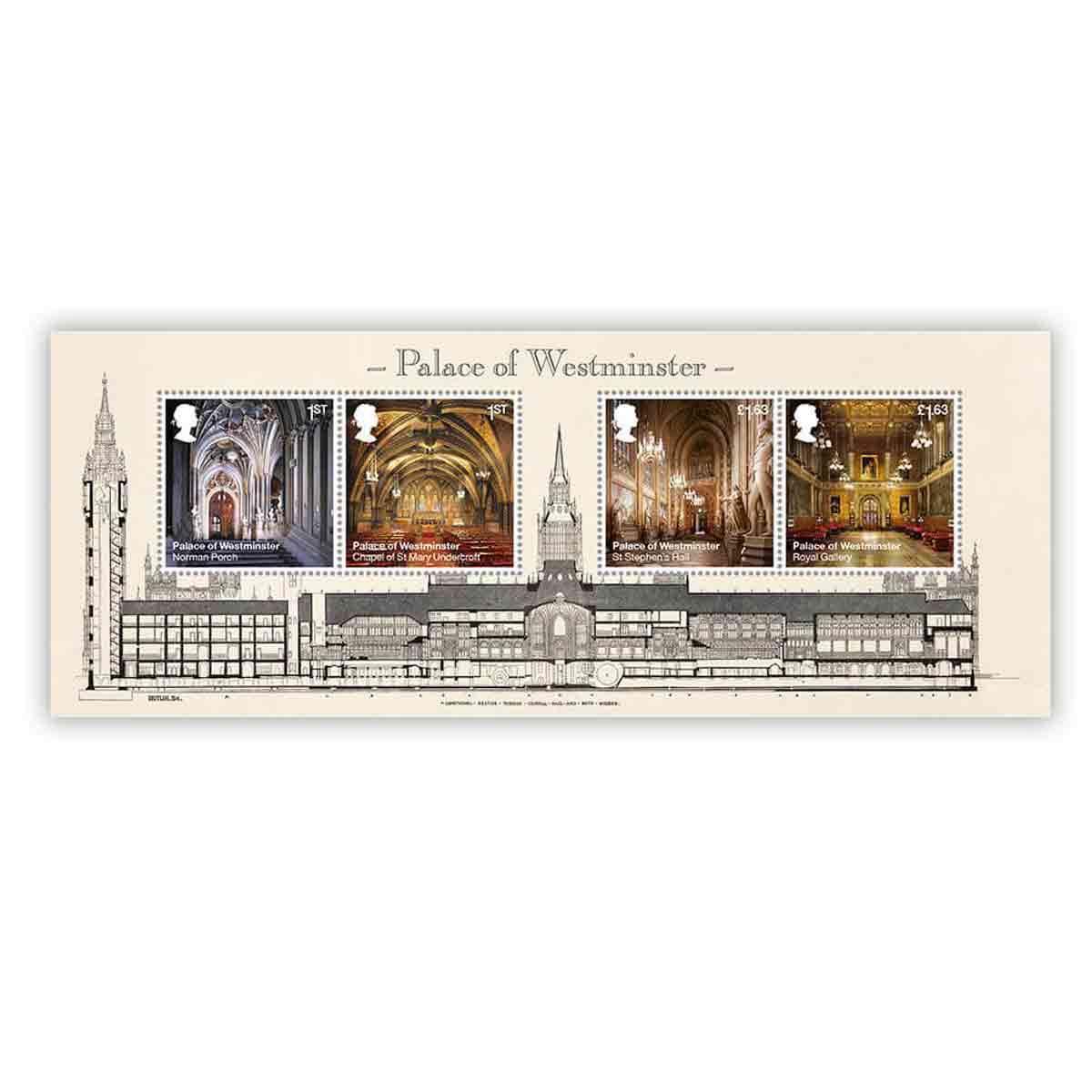 UK Stamp, 2020 Palace of Westminster S/S