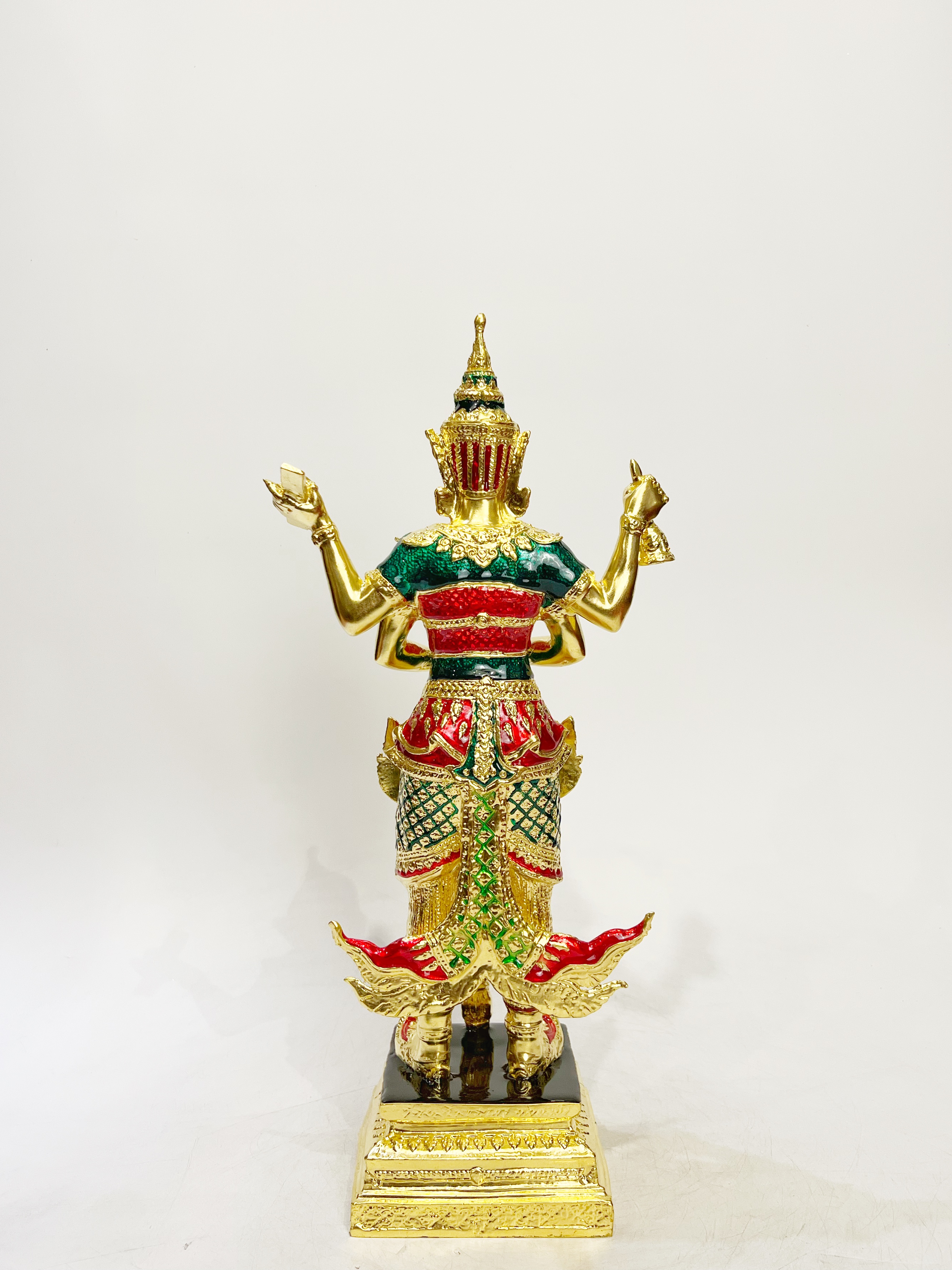 เทวรูป ท้าวเวสสุวรรณ ขนาดสูง 18 นิ้ว ท้าวเวสสุวรรโณ จตุมหาราชิกา วัดหน้าพระเมรุราชิการาม จ.พระนครศรีอยุธยา