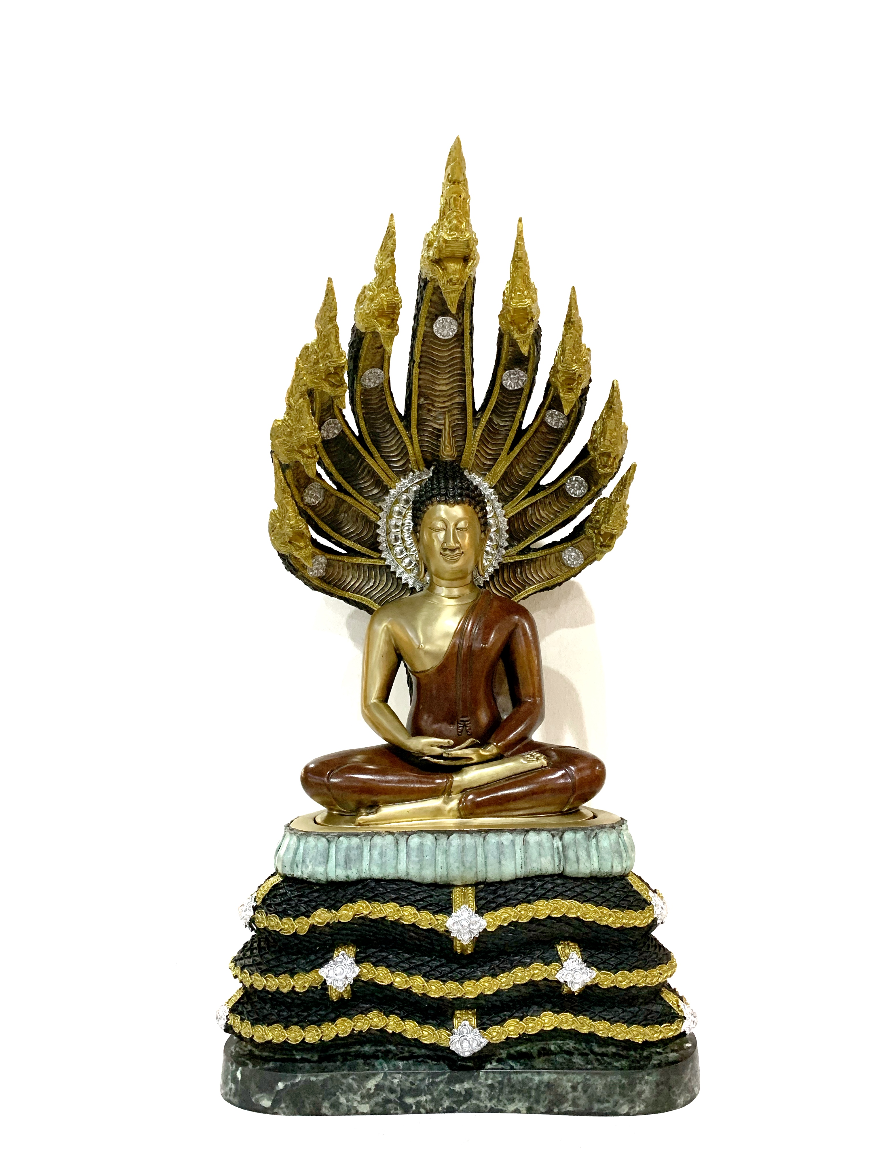 พระพุทธรูป พระนาคปรก 9 เศียร หน้าตัก 9 นิ้ว
