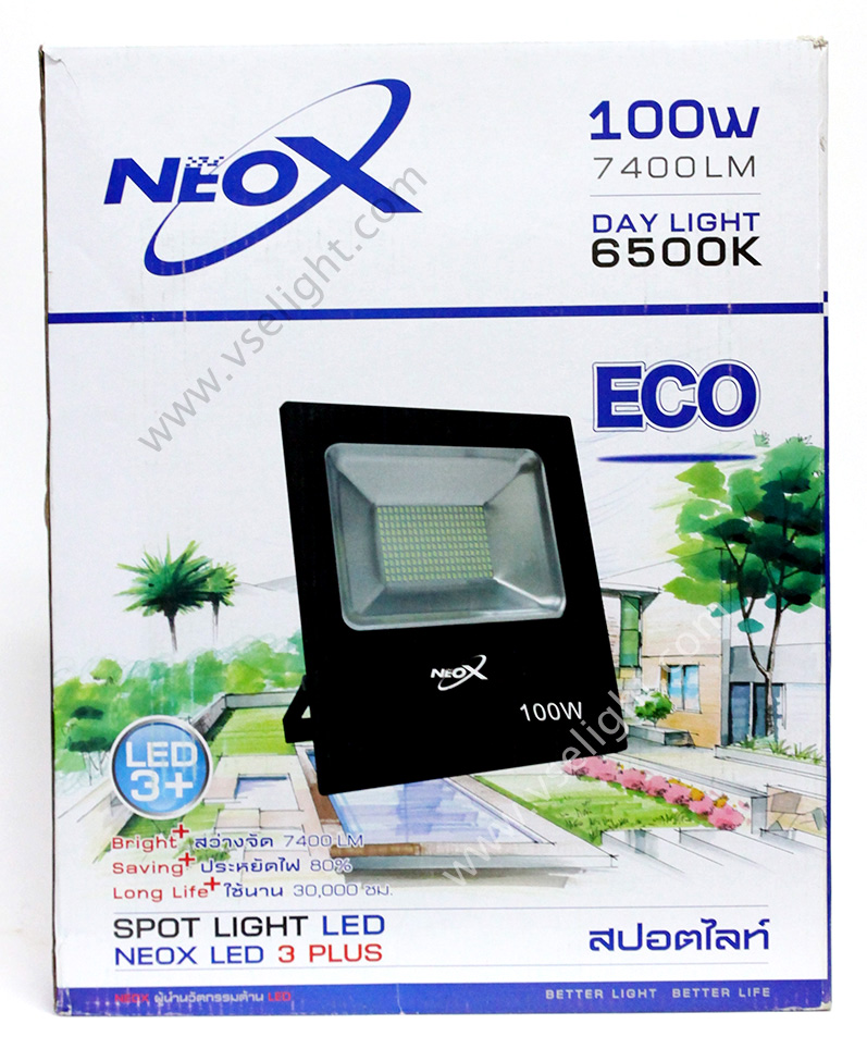 โคม Spotlight LED NEOX นีโอเอ็กซ์ 100w รุ่น ECO ฟลัดไลท์ NEOX