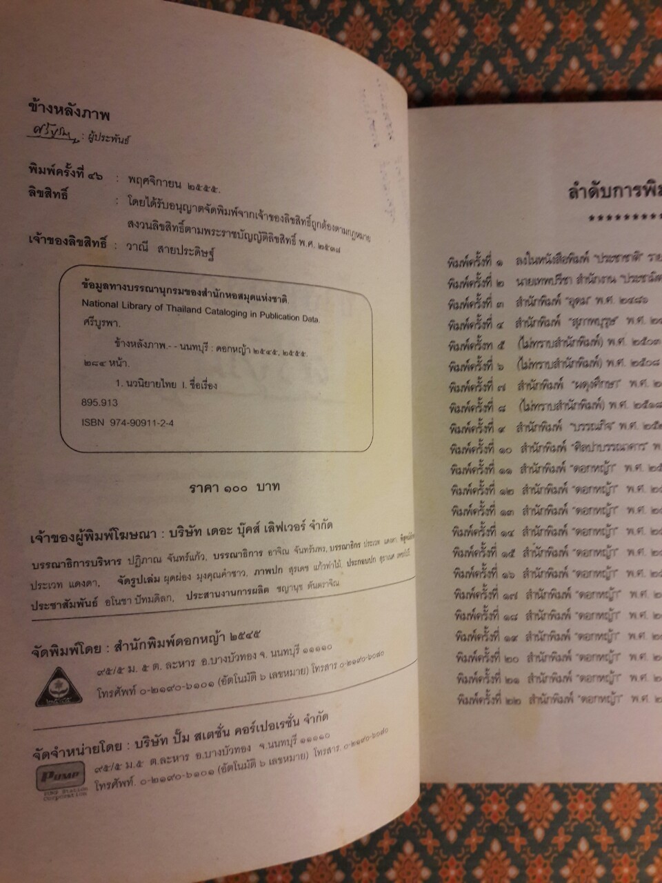 ข้างหลังภาพ