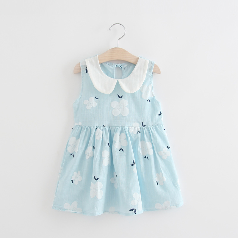 �เดรสเด็กคอบัว ลายดอกไม้ มินิเดรส � PETERPAN COLLAR DRESS