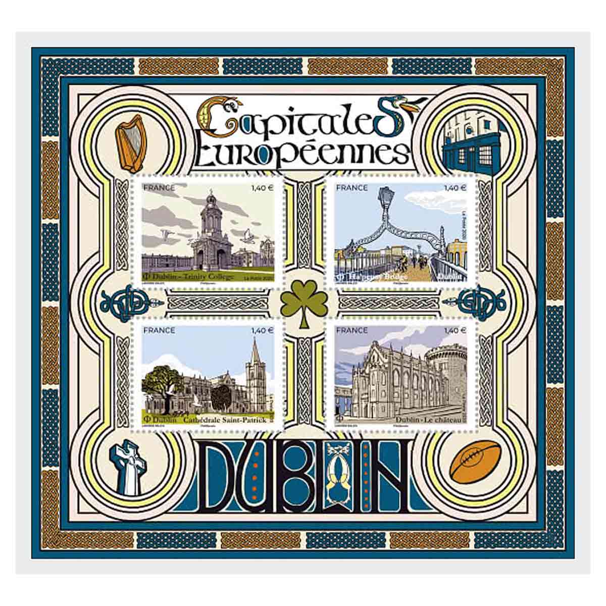 France Stamp, 2020 Capitales Europeenes - Dublin S/S