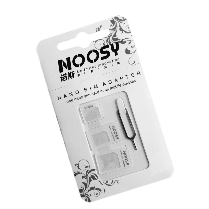 MUISUNGSHOP Nano Sim Adapter ชุดแปลงนาโนซิมการ์ด + เข็มจิ้มถาดซิม ถาดซิม นาโนซิม ซิมการ์ด แปลงซิม