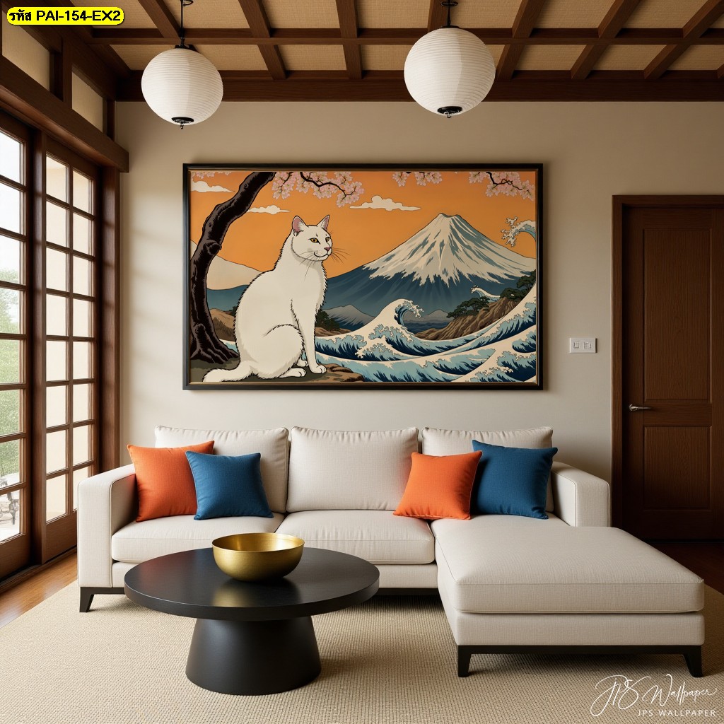 วอลเปเปอร์ติดผนัง สร้างคาเฟ่สไตล์ญี่ปุ่นในฝัน