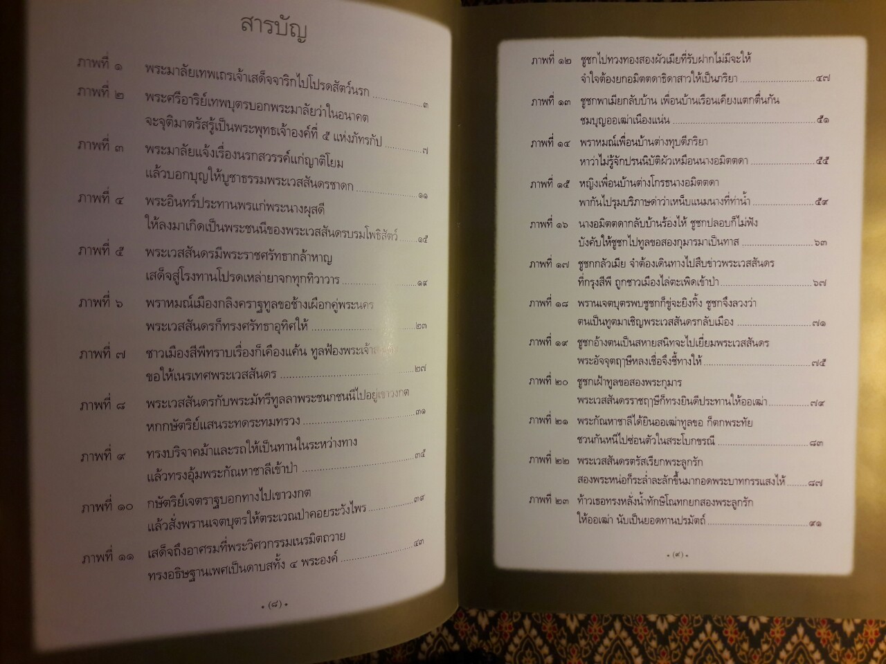 สมุดภาพพระมหาเวสสันดร ฉบับอนุรักษ์ภาพเขียนพิสดารทางพระพุทธศาสนา