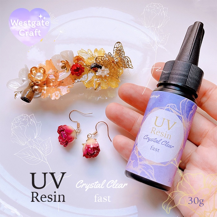 UV Resin Crystal Clear Fast 30g แห้งเร็ว ใสมาก