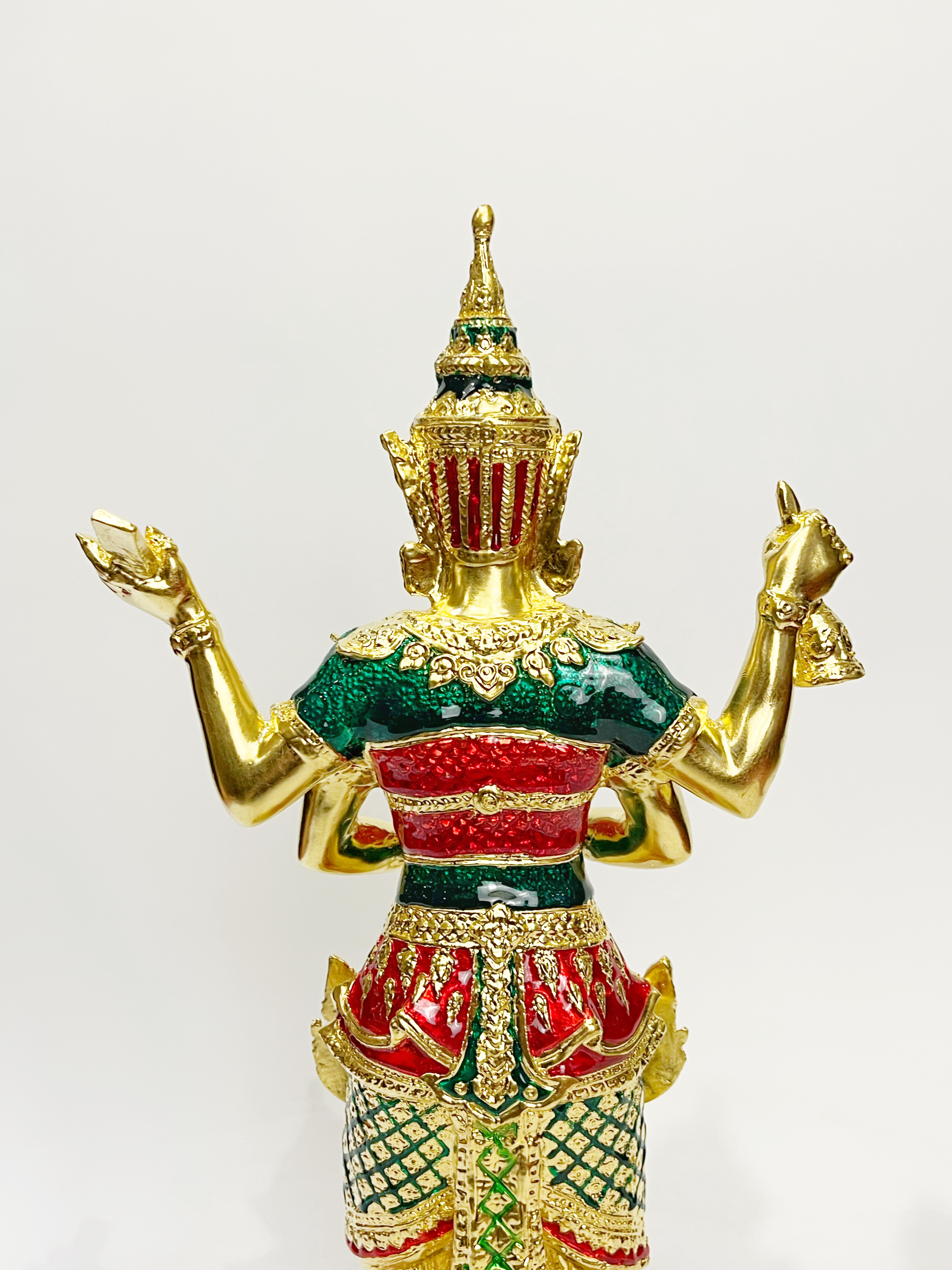 เทวรูป ท้าวเวสสุวรรณ ขนาดสูง 18 นิ้ว ท้าวเวสสุวรรโณ จตุมหาราชิกา วัดหน้าพระเมรุราชิการาม จ.พระนครศรีอยุธยา