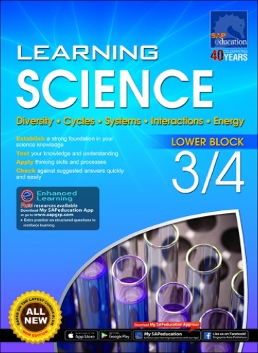 แบบฝึกหัดวิทยาศาสตร์ภาษาอังกฤษระดับป.3-4 Learning Science Lower Block 3/4 [Diversity, Cycles, Systems, Interactions, Energy]