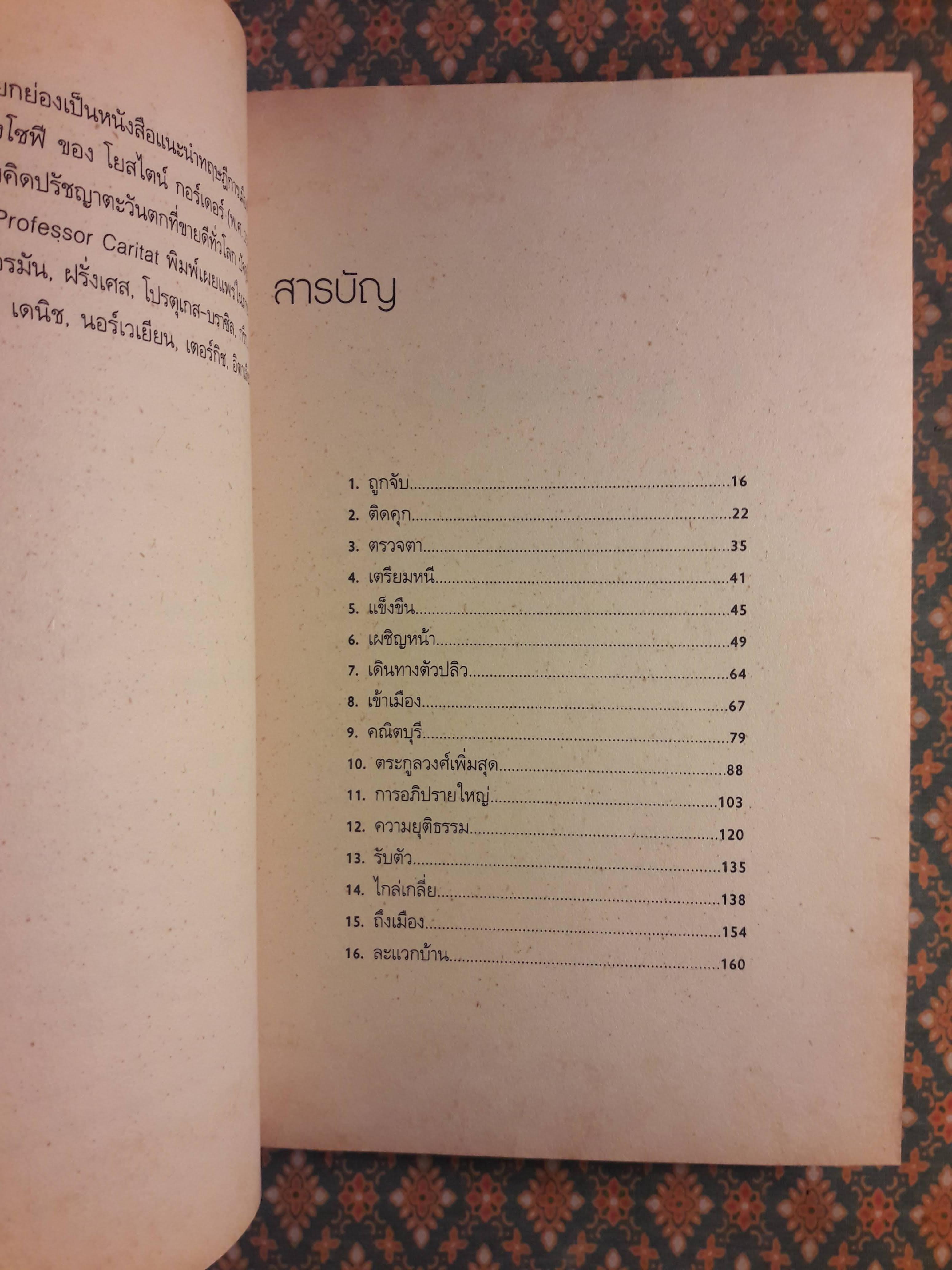 การิทัตผจญภัย : นิยายปรัชญาการเมือง