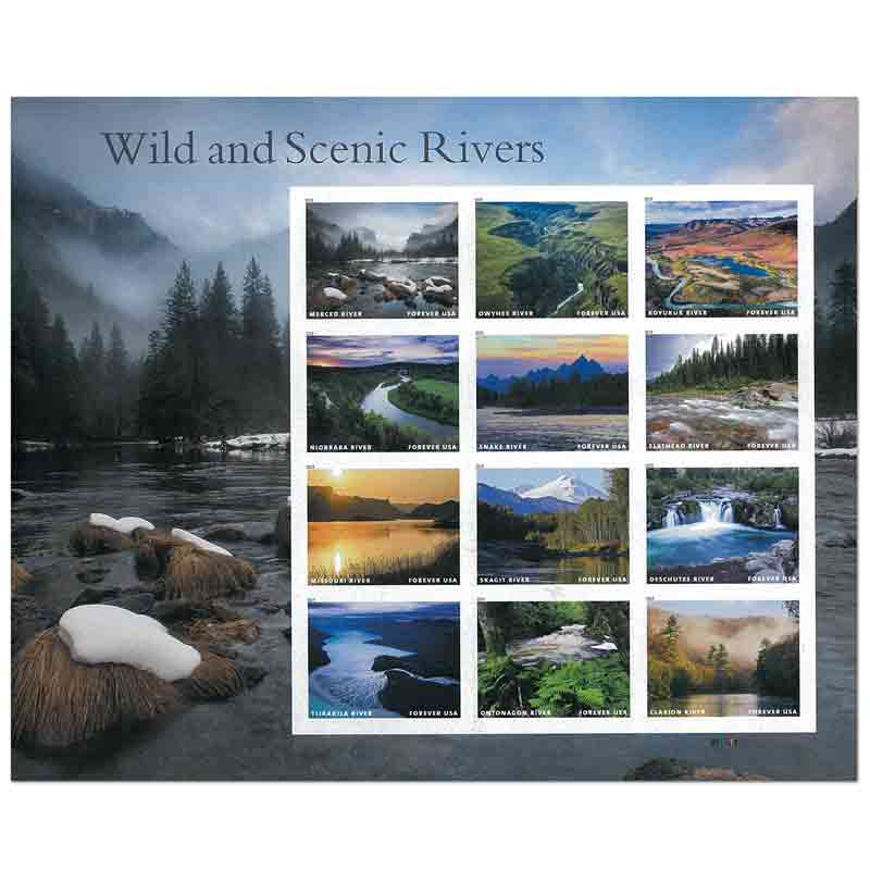 USA Stamp, 2019 Wild and Scenic Rivers S/S