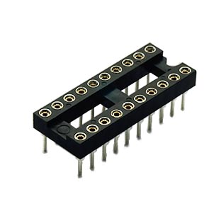 ซ็อกเก็ต ไอซี 20 ขา (Socket 20 Pin) แบบ DIP